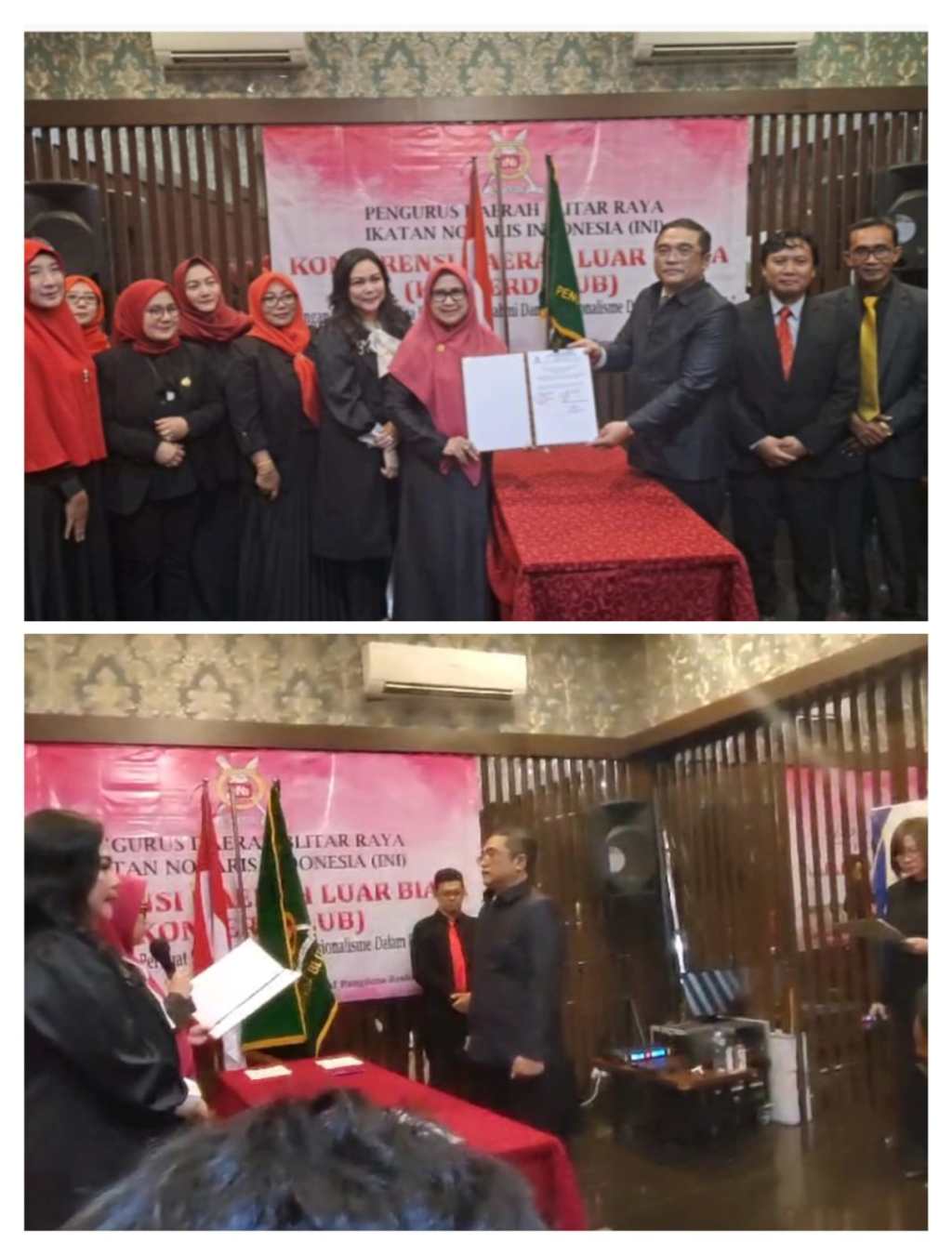 Ketua Pengda Terpilih Endero Satrio SH,MKn Pada Konferdalub Ikatan Notaris Indonesia wilayah Blitar Raya Periode 2023-2026