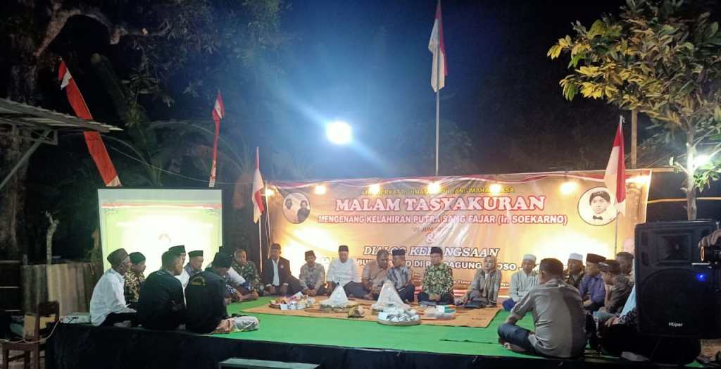 Masyarakat Kecamatan Ploso Kabupaten Jombang Gelar Tasyakuran Dan Dialog Kebangsaan Untuk Mengenang Kelahiran Putra Sang Fajar Ir Soekarno 