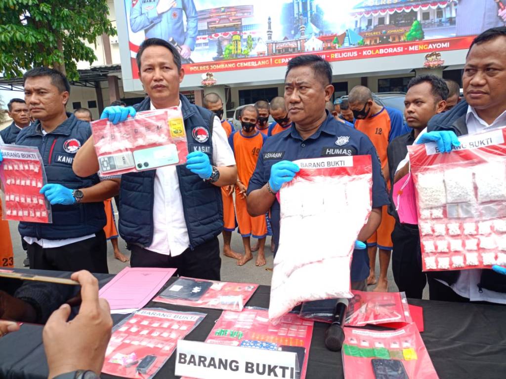 Dalam Operasi Tumpas Semeru 2024 Polres Jombang Ungkap 26 Kasus Dengan 30&nbsp;Tersangka
